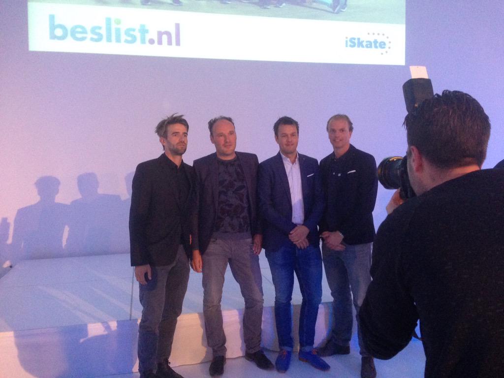 iSkaters's tweet photo. De iSkate directie op de perspresentatie van @teambeslist #perspresentatie #startwinter #beslistnl http://t.co/viCapwZNba