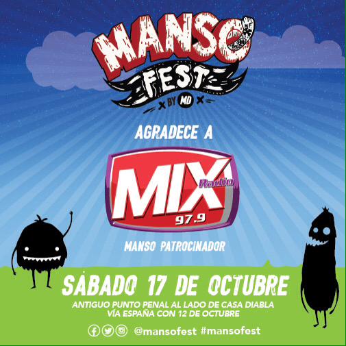 Gracias  <a href="/mix979/">Mix 97.9</a> por ser parte de #MansoFest