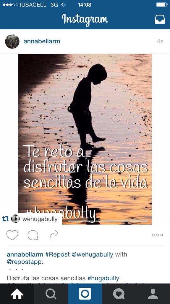 Hugabully's tweet photo. El reto de hoy es: disfrutar las cosas sencillas de la vida! #FelizLunes http://t.co/Ka8LKkI4L8