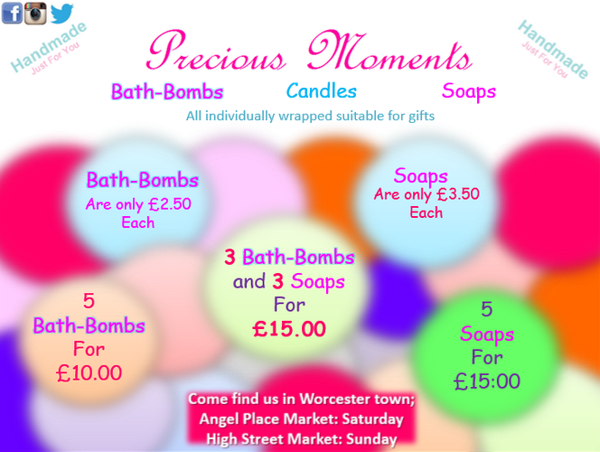 JillyHarringto1's tweet photo. #worcestershirehour take a look at our latest deals @Deals4Worcester #PreciousMoments #Soap #Bathbomb http://t.co/zeutd9sJmv