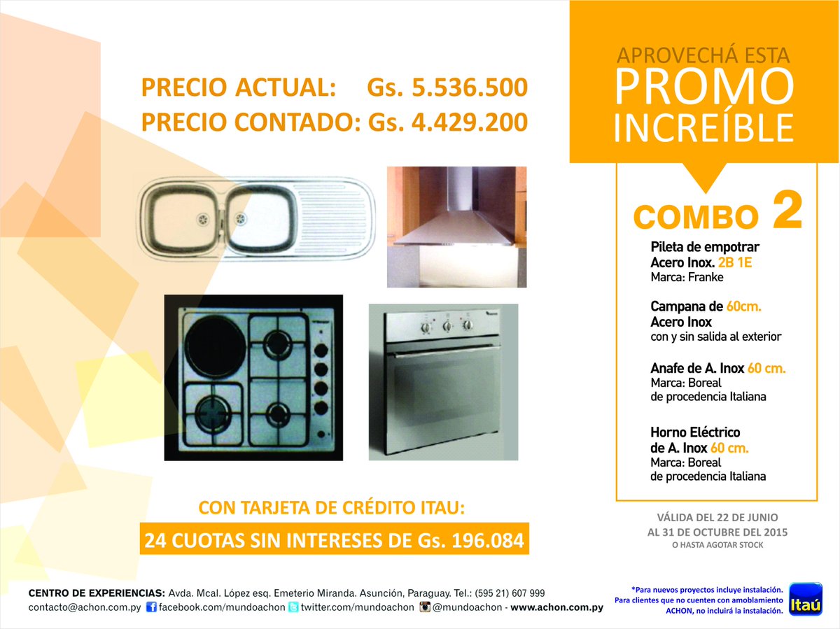 MundoAchon's tweet photo. ¡El combo que estabas esperando! Acércate al Centro de Experiencias #ACHON, tenés tiempo hasta el 31 de octubre. http://t.co/rQksHNobeJ