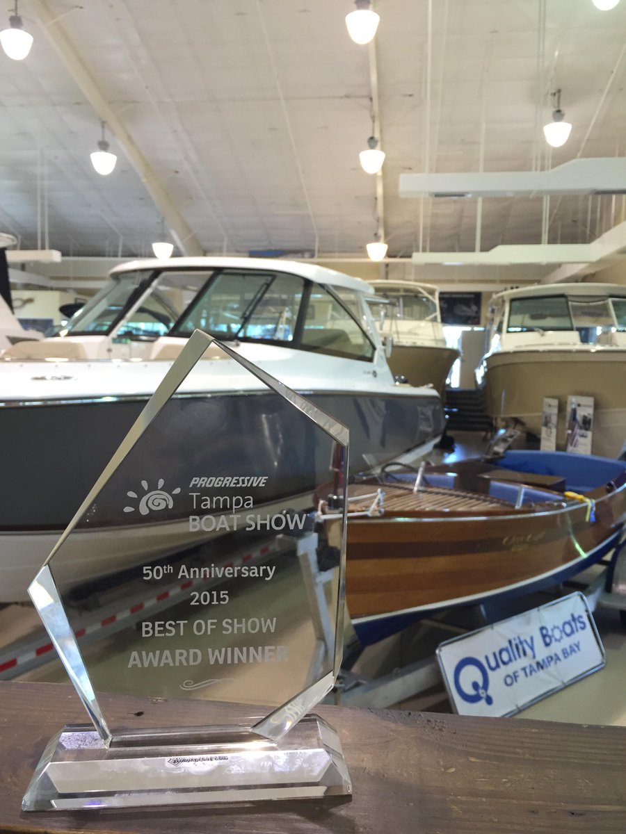 So grateful to have won Best Of Show at the Tampa Boat Show, thank you to everyone who made it possible!#qualityboats