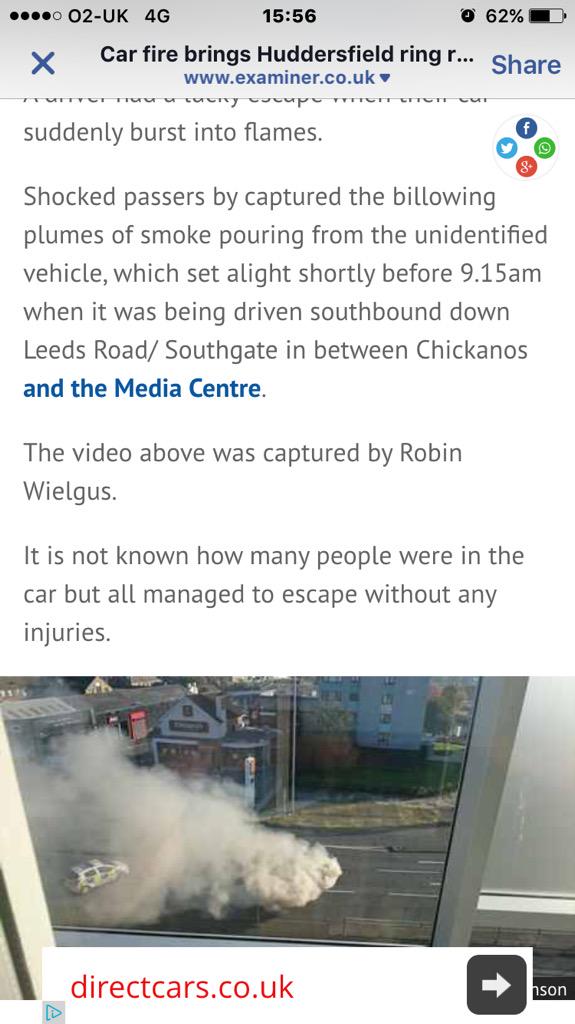 Adam88_LUFC's tweet photo. @RobinWielgus hope you had ignition off whilst filming on phone? http://t.co/5Lw3XAxTNj