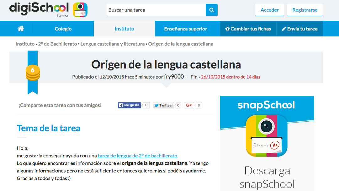 digiSchool_es's tweet photo. #AyudaTarea ¿Qué es el origen de la lengua castellana? ¿Lo sabes? ¡Compártelo! ▶ http://t.co/pCBaQXKAqz #digiSchool http://t.co/KcQsTMVkPT