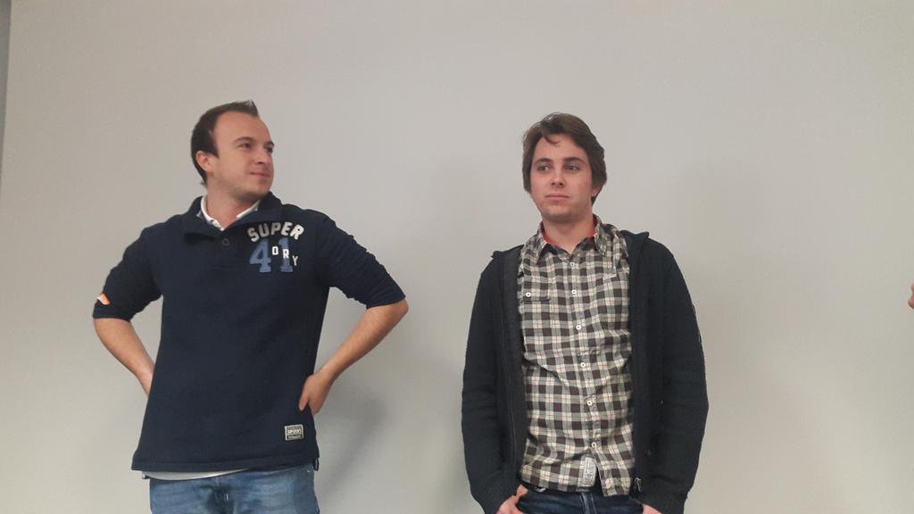 AlexisCaradec's tweet photo. Pitch de @Nicolas_Bonduel &amp; Matthieu au @CESI_IdFCentre sur leur projet #Poneo du #SWOrleans cc @BarbieCampagne http://t.co/8C2cAEU6To