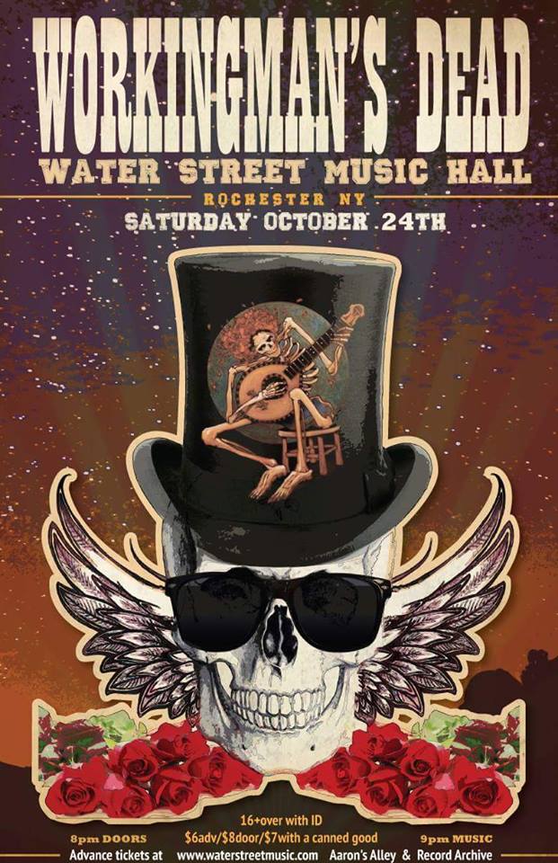 Saturday 10/24 we turn into shakedown for the night as we welcome Working Man's Dead! 2 sets of nothing but the Dead!