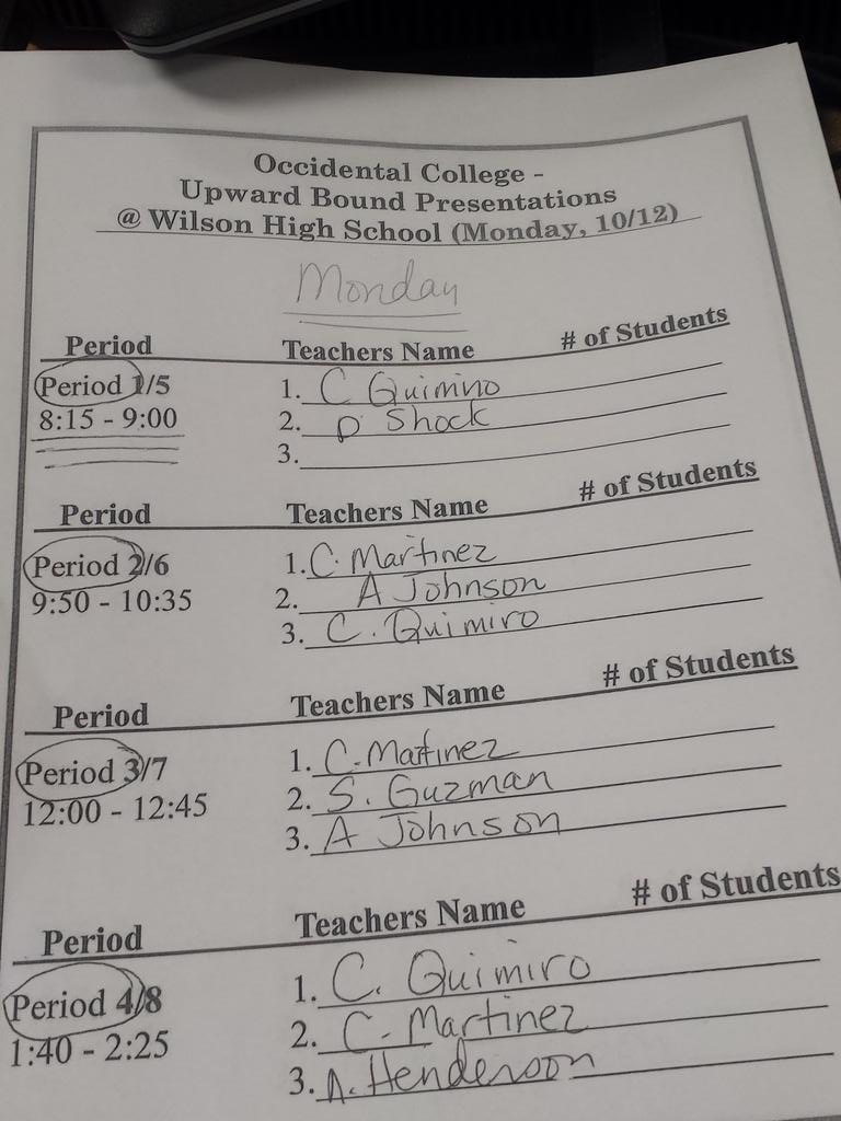OXYUpwardBound's tweet image. Reporting LIVE from WHS! Day #6 of @OXYUpwardBound Recruitment. #PreCollegePrograms #CollegeBound 👍📚