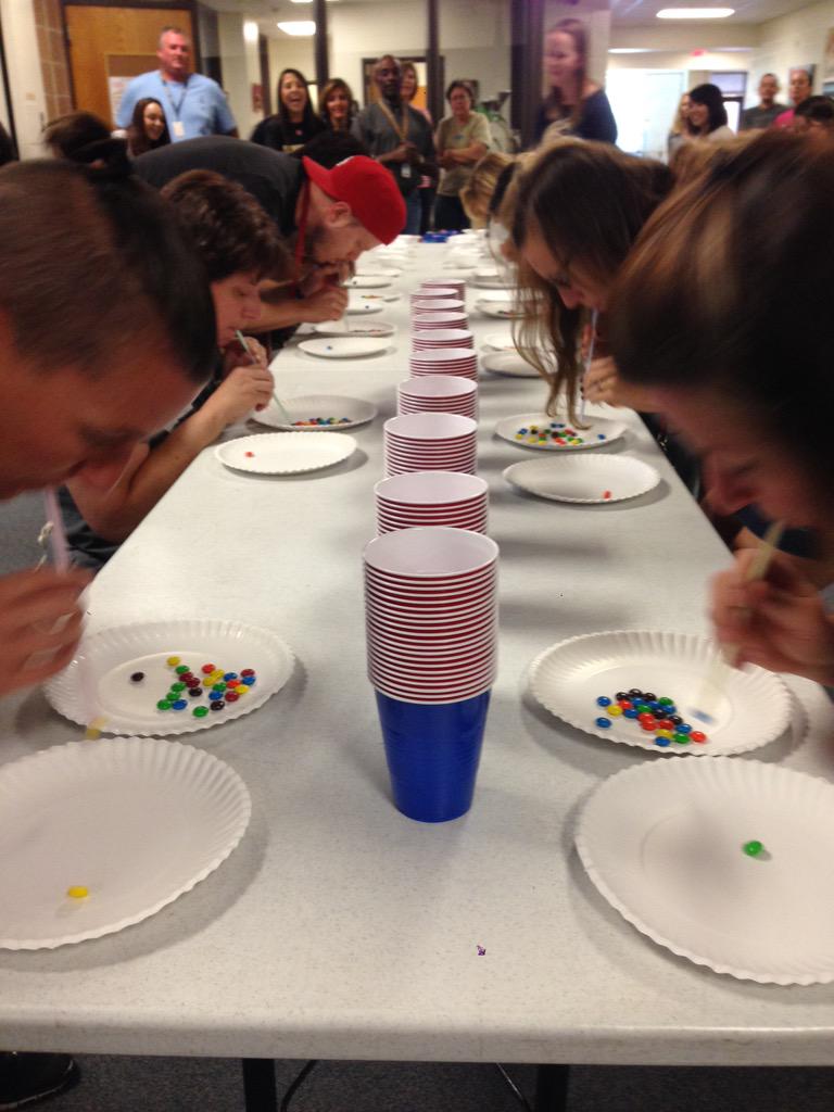rrisdfosterc's tweet photo. Great job teachers in the Minute to Win It games this morning! #ThisIsWhyCVMS #ActivePD #EngagedLearners http://t.co/pJKPx0dagy