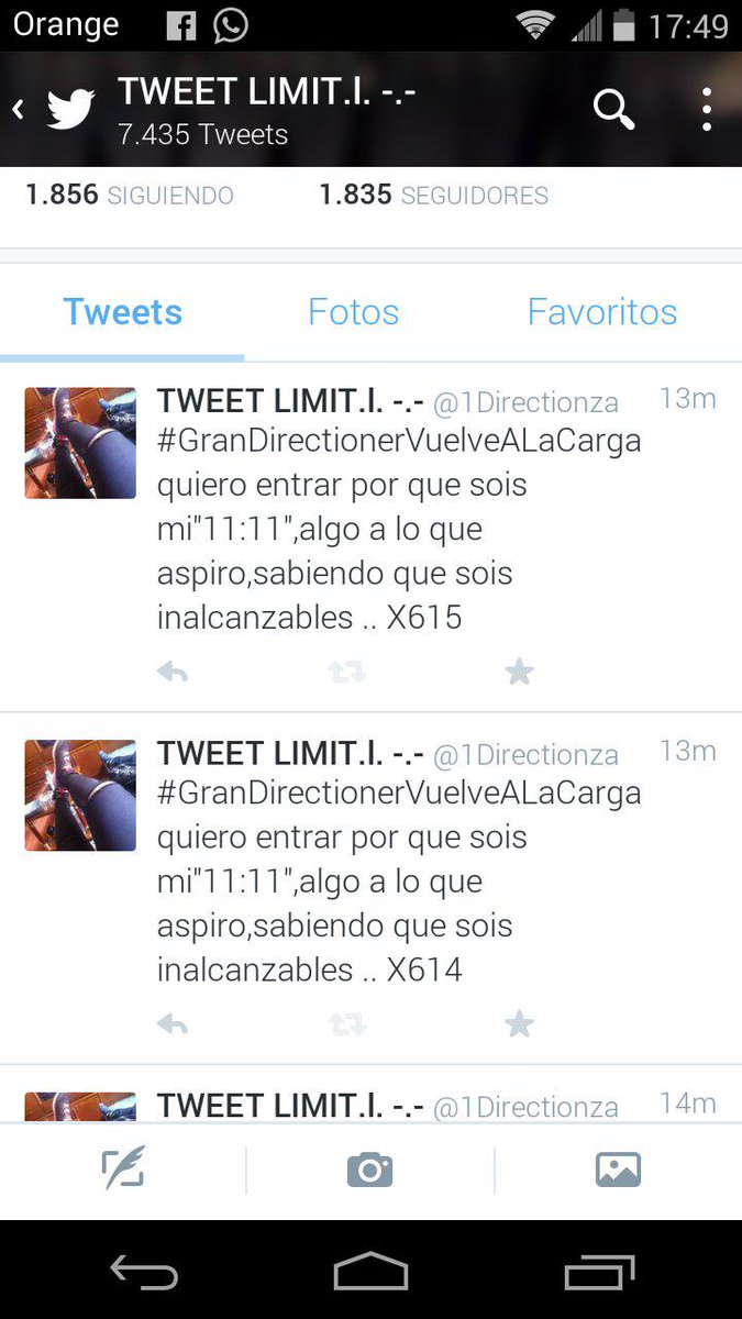 1Daniirection tweet picture