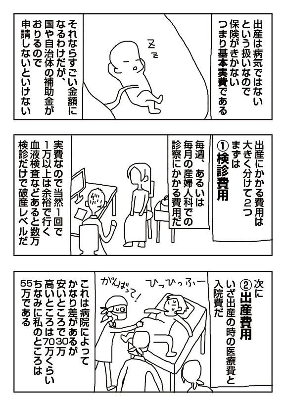 【漫画】出産費用 