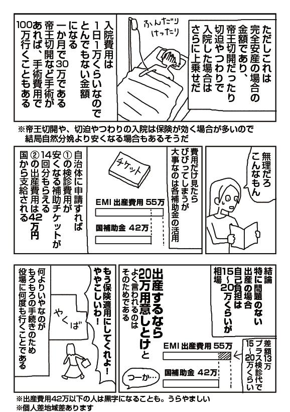 【漫画】出産費用 