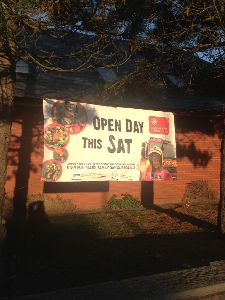 StAnnesFire's tweet photo. Signs up bunting to follow!!! http://t.co/XPaJcOxxBy
