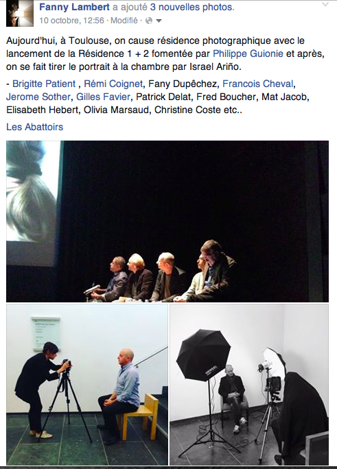 #Colloque #LaResidencePhotographique en France 
<a href="/lesabattoirs/">les Abattoirs</a> et lancement de la Résidence 1+2 créée par P. Guionie