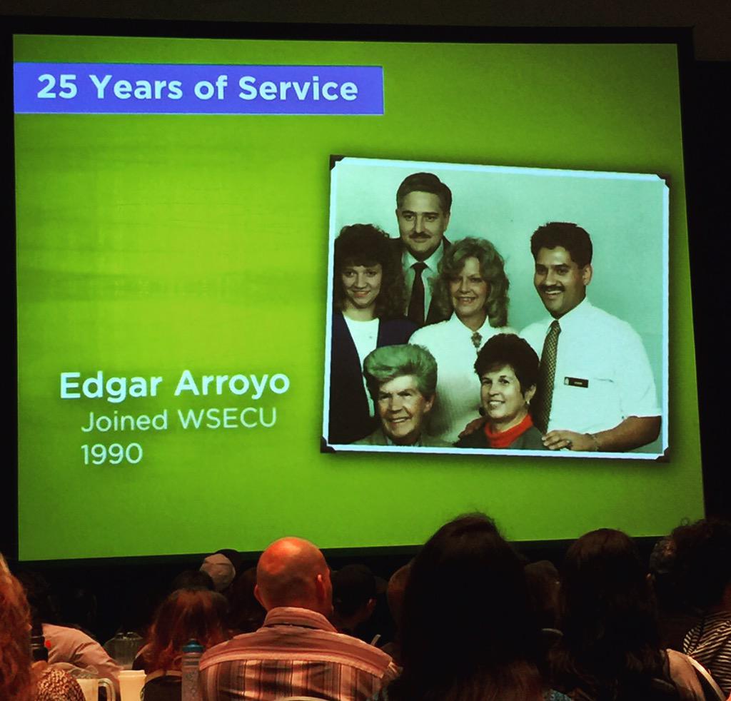crspangler90's tweet photo. Congratulations Edgar! 25 years!! #wsecuallstar15 http://t.co/TvdT0mJtyK