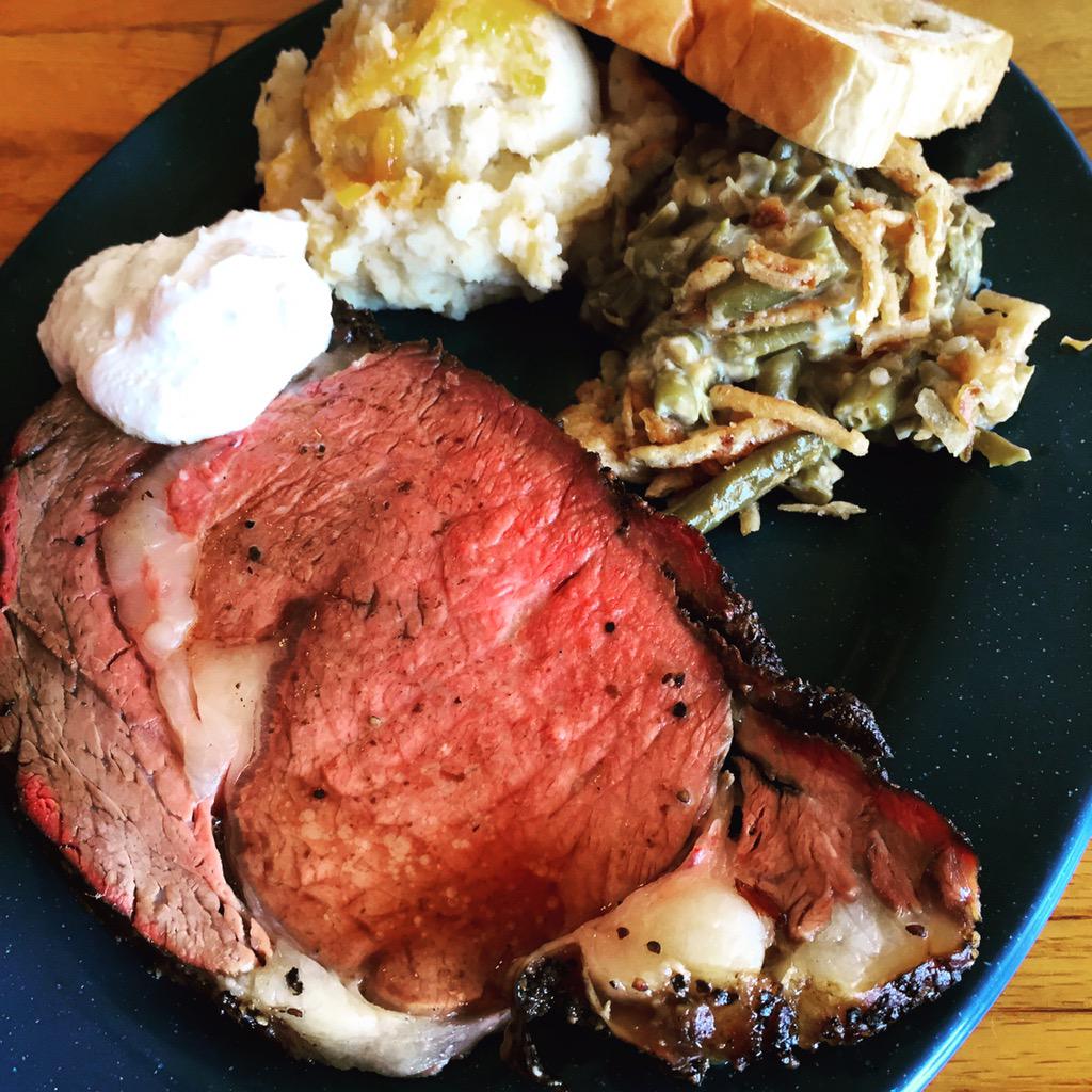 Pokejos's tweet photo. Prime rib available today only at our Round Rock location! #fancy #twitterbeef #becausebbq http://t.co/tFYy9mGwrG