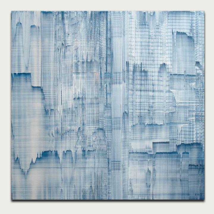 aTailoredSpace's tweet photo. #ArtMonday! Lovely large-scale #MiriamCabessa scraped oil on linen, picked by @icalliopeart for our #BeachMod room http://t.co/Eu3oJF8wFf