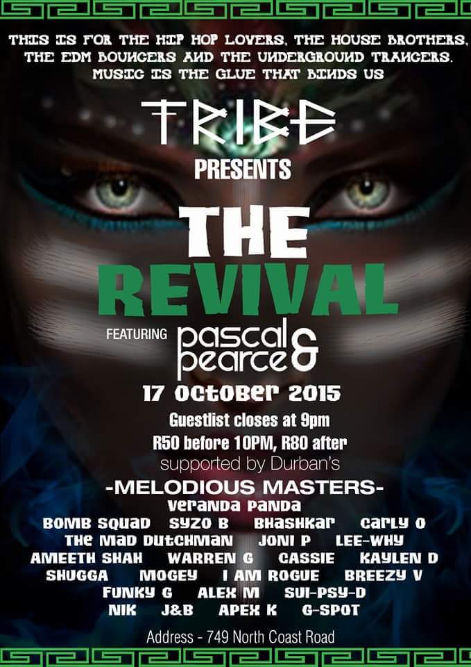 Super keen for this event! #tribe #durban #dj #carlyo