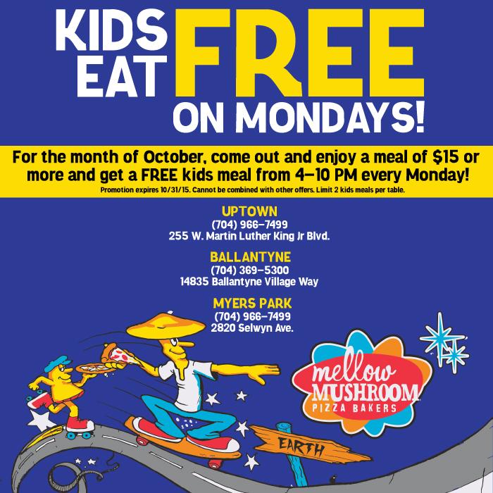 Welcome to the the week with a free kid's meal for the little ones tonight!