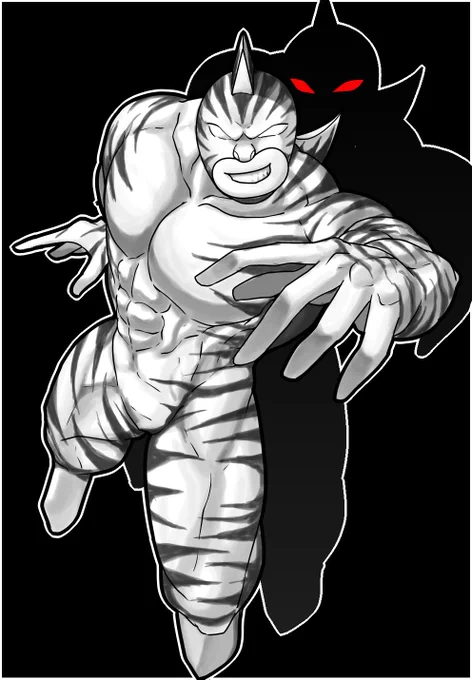 最近王位争奪編見返してるのでキン肉マンゼブラ描きました
#キン肉マン 