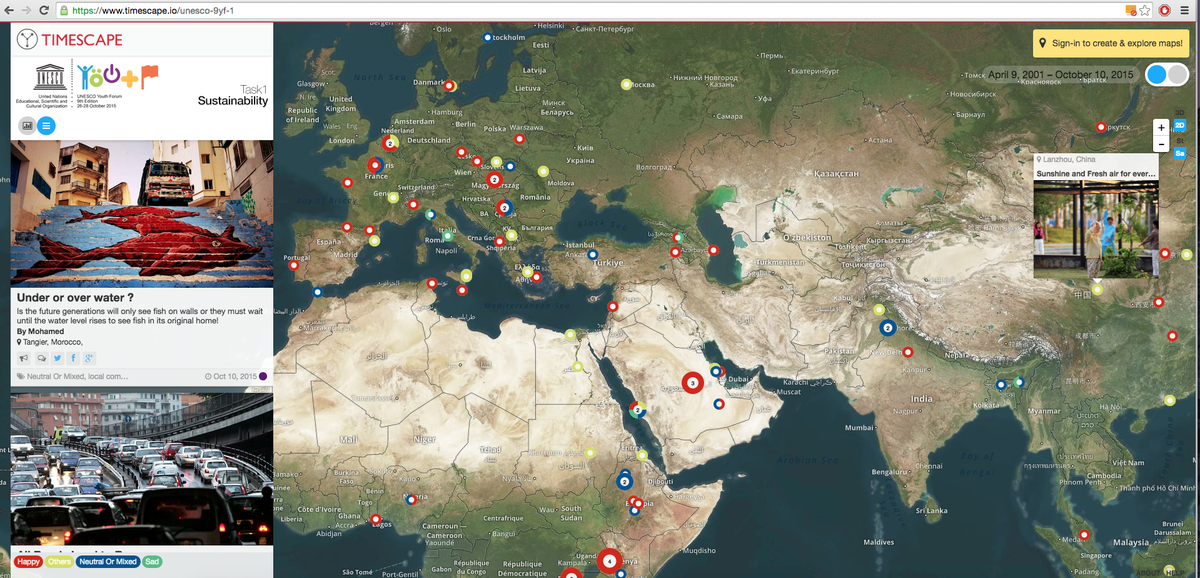 9th <a href="/UNESCO/">UNESCO 🏛️ #Education #Sciences #Culture 🇺🇳</a> YouthForum <a href="/timescaping/">TIMESCAPE</a> Concerns of Sustainability in 2040 from across the world. timescape.io/unesco-9yf-1