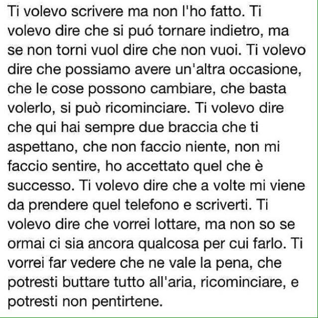 Minghettii's tweet photo. "ma se non torni vuol dire che non vuoi" http://t.co/PxAUHqJYng