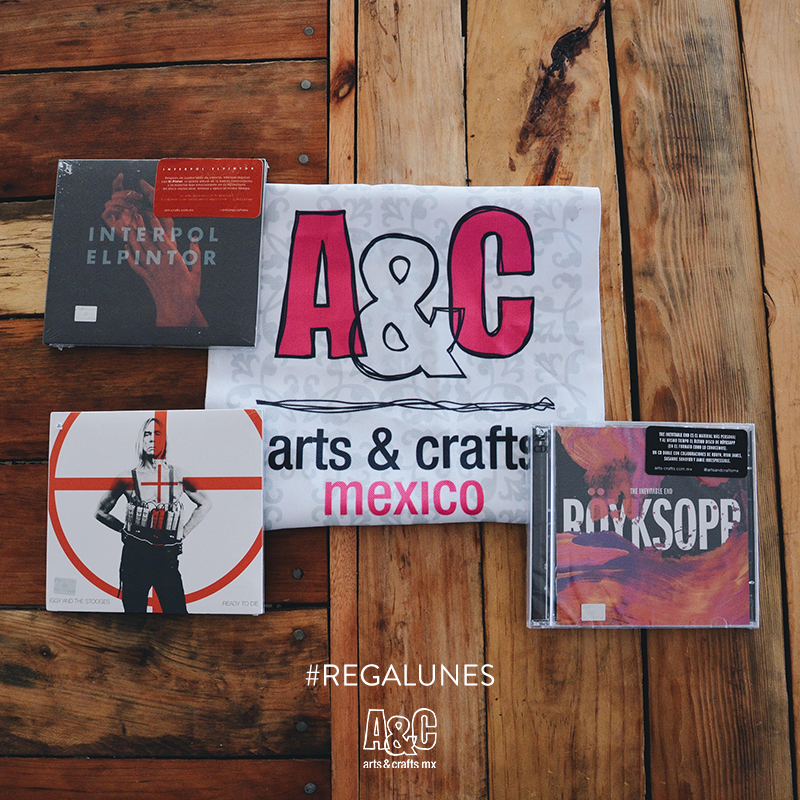 artsandcraftsmx's tweet image. ¿Listos para sumar estos tres discos a tu colección? @royksopp, @Interpol e @IggyPop en el #regalunes de hoy.