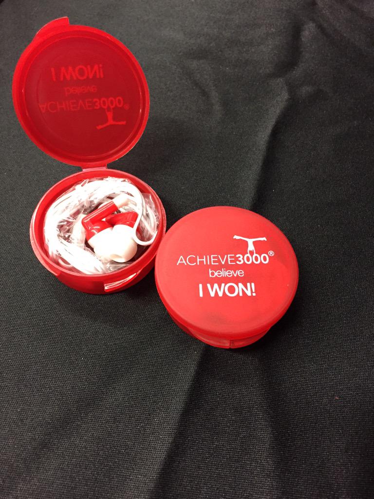 Achieve3000Nick's tweet photo. The first 5 folks who sign up for an @Achieve3000 demo will win earbuds! Come by booth 220 @itec_ia #ITEC2015 http://t.co/ZM6zhV8fDP