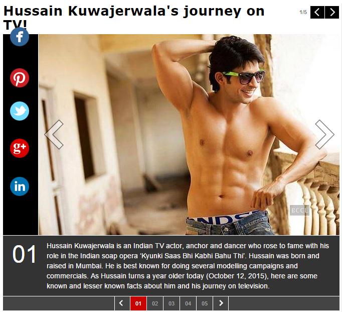 Hussain Kuwajerwala\s journey on TV! Happy Birthday 