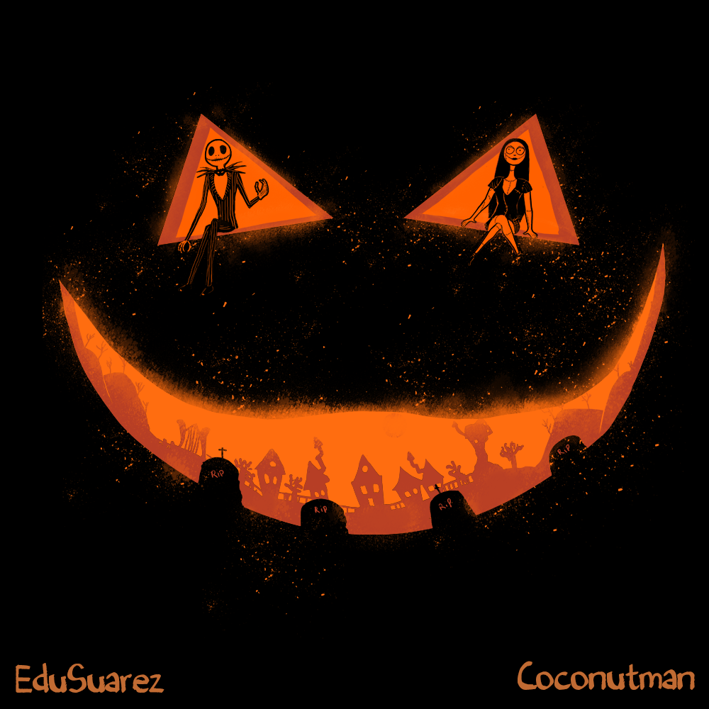 CoconutmanTees's tweet photo. 'This is Halloween!', available at http://t.co/XhEaFoVIq3 #halloween #jack #skellington
#sally #pumpkin http://t.co/OO03QuCVe9