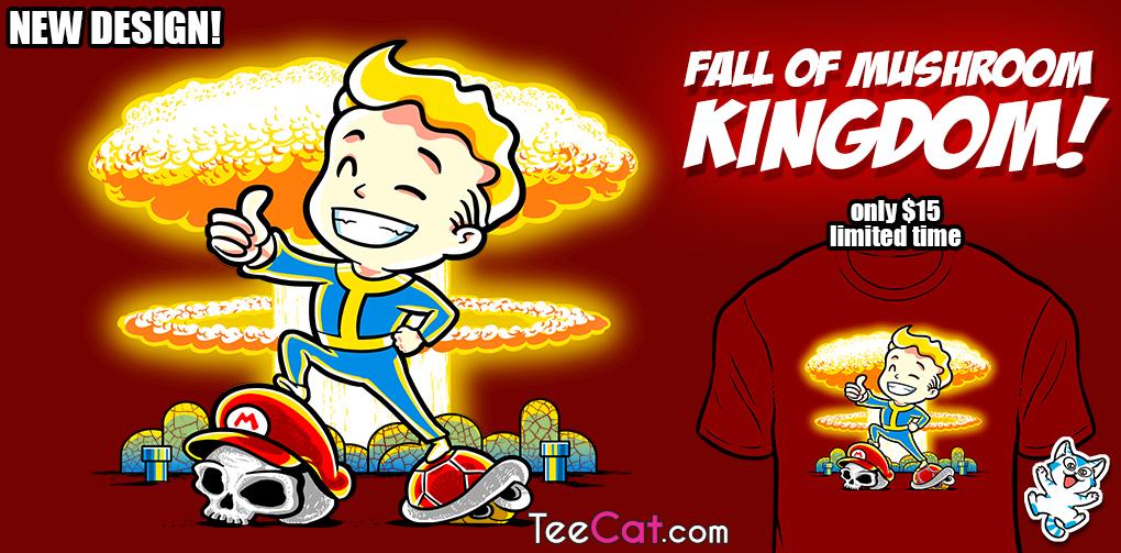 TeeCatNews's tweet photo. Game over, Mario! http://t.co/tWKk3xggwX #TeeCat #Mario #Fallout http://t.co/23Qmapp3rh