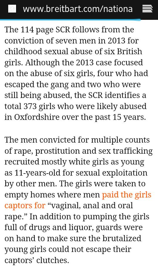buzzRashmi's tweet photo. #IslamicBrutality
MASS RAPES of young BRITISH girls & their Exploitation by Pakistani Muslims
http://t.co/axuhiEGPr0 http://t.co/jkdpAathiZ