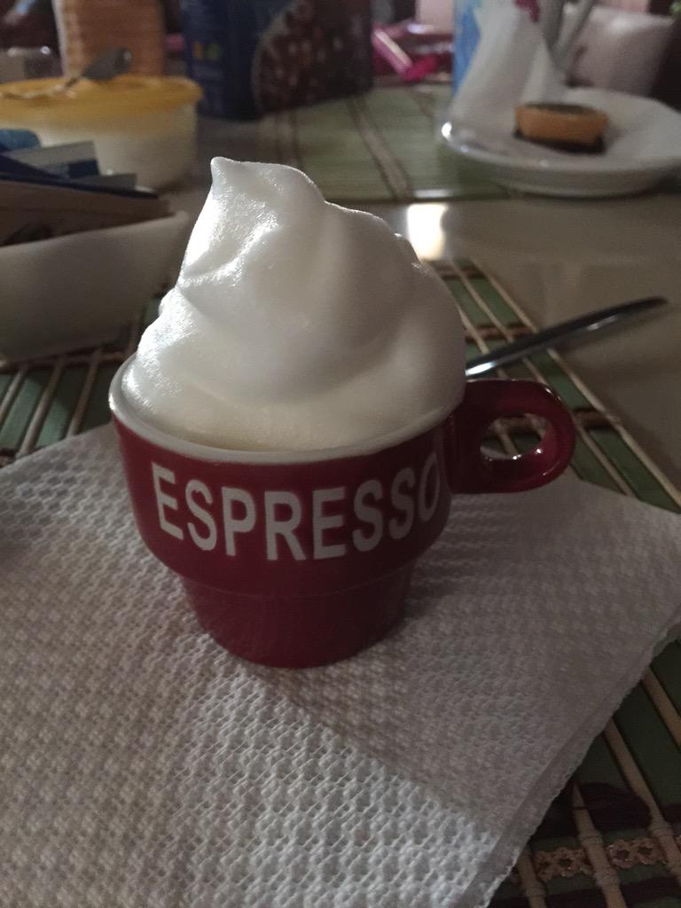 Che Buon caffè mi ha preparato Laura..