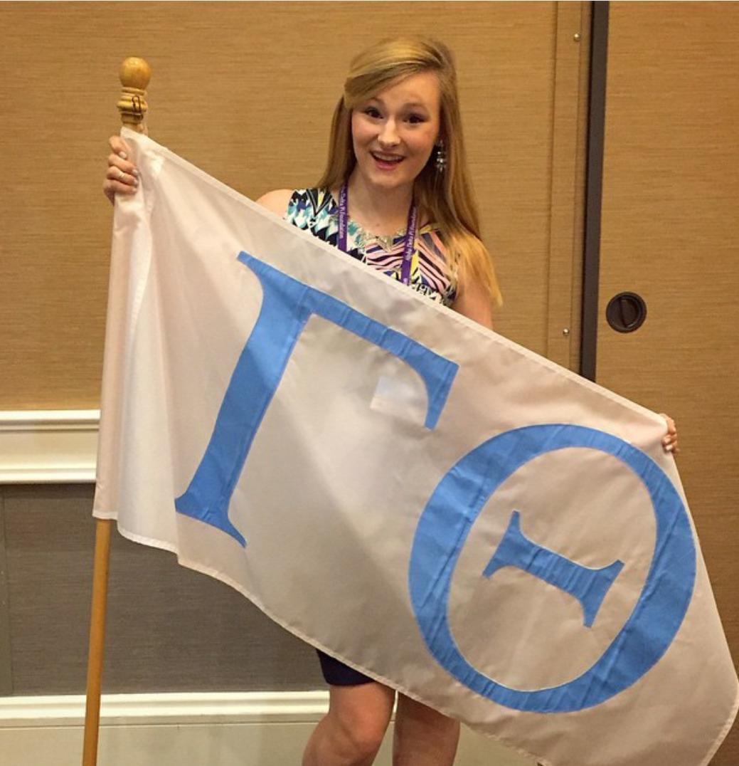 ADPiGammaTheta's tweet image. Congrats to sister Emily for being awarded #polishedpi last night at chapter and Amy and Megan for #perfectpi 💎