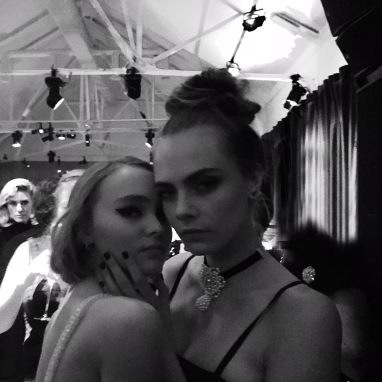 Lily-Rose Depp and Cara Delevingne Attend Chanel Show