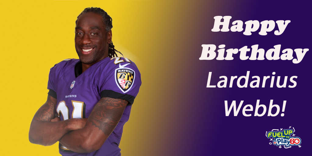 Happy Birthday to new dad and Player Ambassador Lardarius Webb  