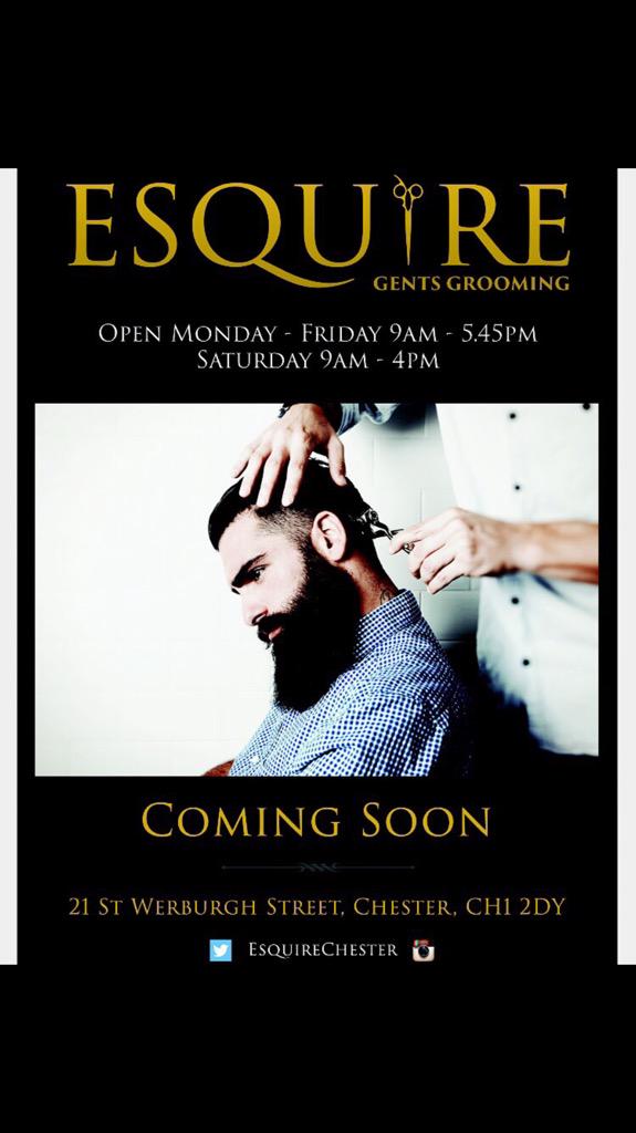 Looking forward to the boys opening this place. Top lads #esquiregrooming