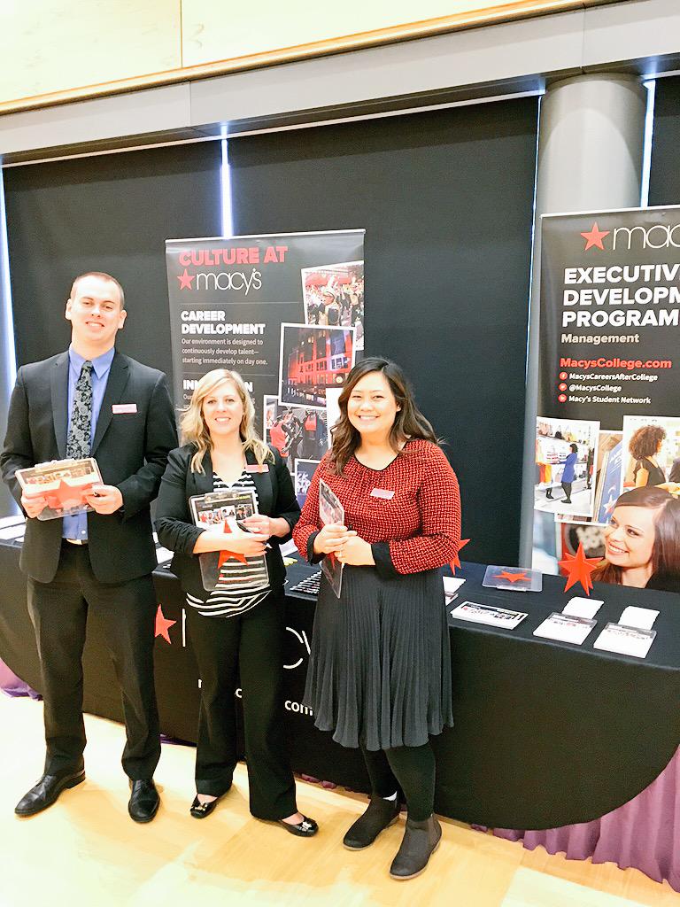 MacysCollege_SW's tweet photo. Come visit the @MacysCollege team at the @UW Business Career Fair! Come learn about #retail #careers @UWCareerCtr http://t.co/MwmuMBEZqh