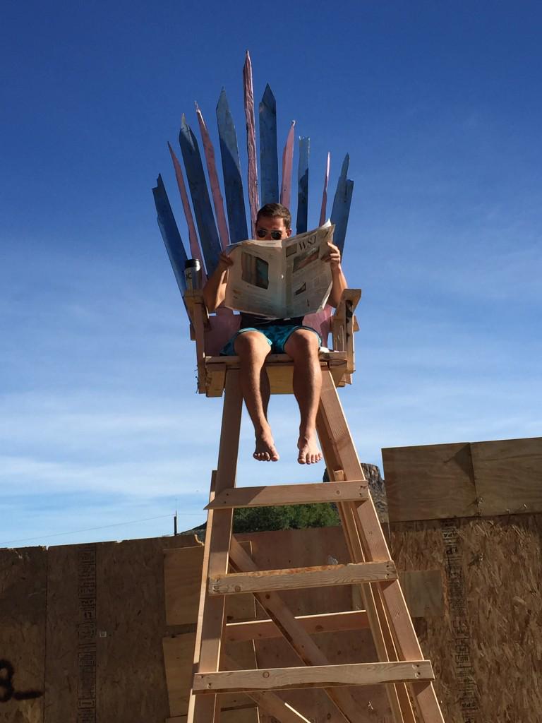 totalfratmove's tweet photo. Having the pledges build you a 16-foot throne. #TFM http://t.co/AdwV3oveU9