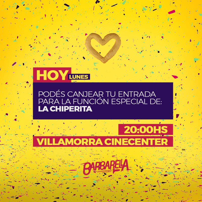 BarbarellaPy's tweet photo. Vamos al cine a ver @LaChiperitapy ¡Dale apurate que es la función especial de las 20hrs en el cine @Villamorra ! http://t.co/yRXQvEsTv2