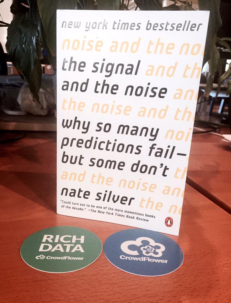 crowdgenbyappen's tweet image. Two days to #richdatasummit and @NateSilver538 keynote. Everyone gets a free copy of "The Signal and the Noise"