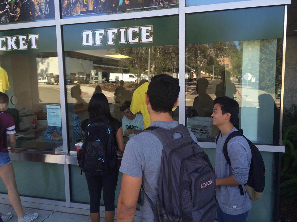 Tickets for Saturday's #BlueGreen game are available at the Rec Center 10 a.m. - 4 p.m. and free with a Polycard.