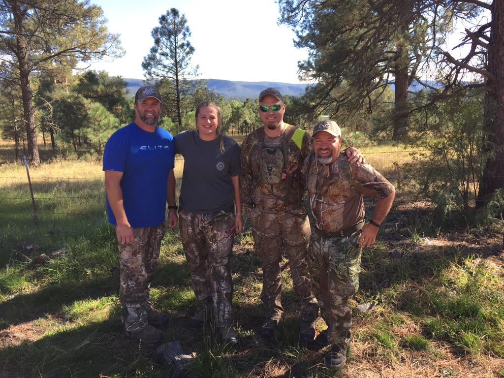 Wishing Georgia-Kate McFerrin luck on her NM #elk hunt tonight! She's in good hands with her Dad, Stephen &amp; Joe!