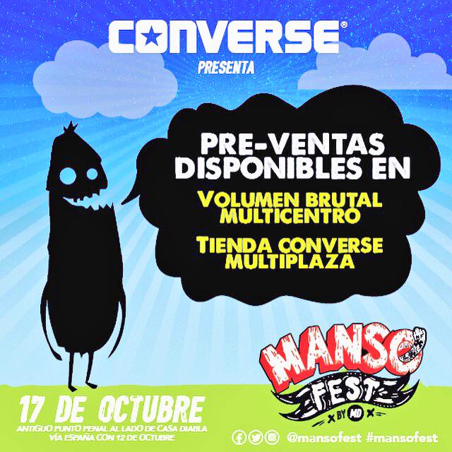 #mansofest ya este sábado aprovecha esta ultima semana de preventas #ahorrayrockea