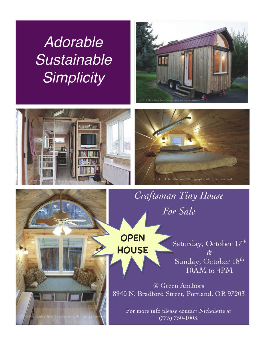 ourfirsttiny's tweet image. Mark your calendars!  Open Tiny House!!  Saturday &amp;amp; Sunday 10/17-18 
10am-4pm! #tinyhousetribe