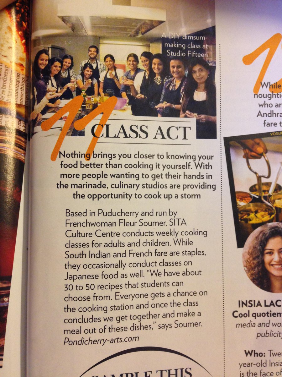 SITAPondicherry's tweet image. #IndianCookingClass, one of the most inventive activities which promote Indian way of life @VOGUEIndia