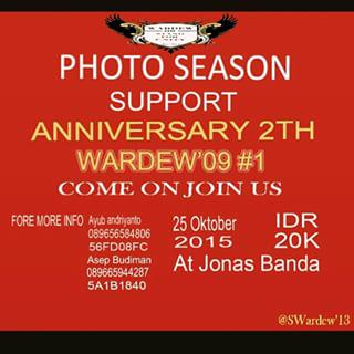 Come On Join Us
Support Anniversary2nd WardeW'09
Techmeet, Mabes NLA Baros 18 Oktober 2015.10.00 WIB