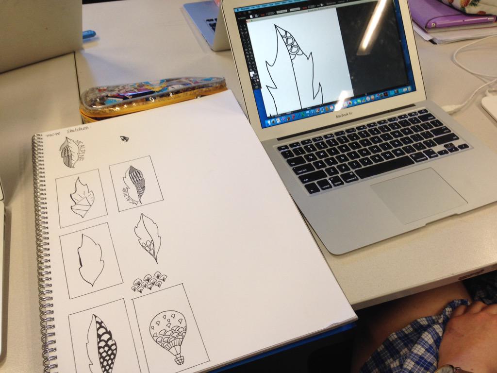 Kimbermel's tweet photo. Year 10 Design Class - business card designs on Illustrator #strathyPLN @erinhorsley1 @therft1 StrathconaBGGS http://t.co/UrC5SEdIKh