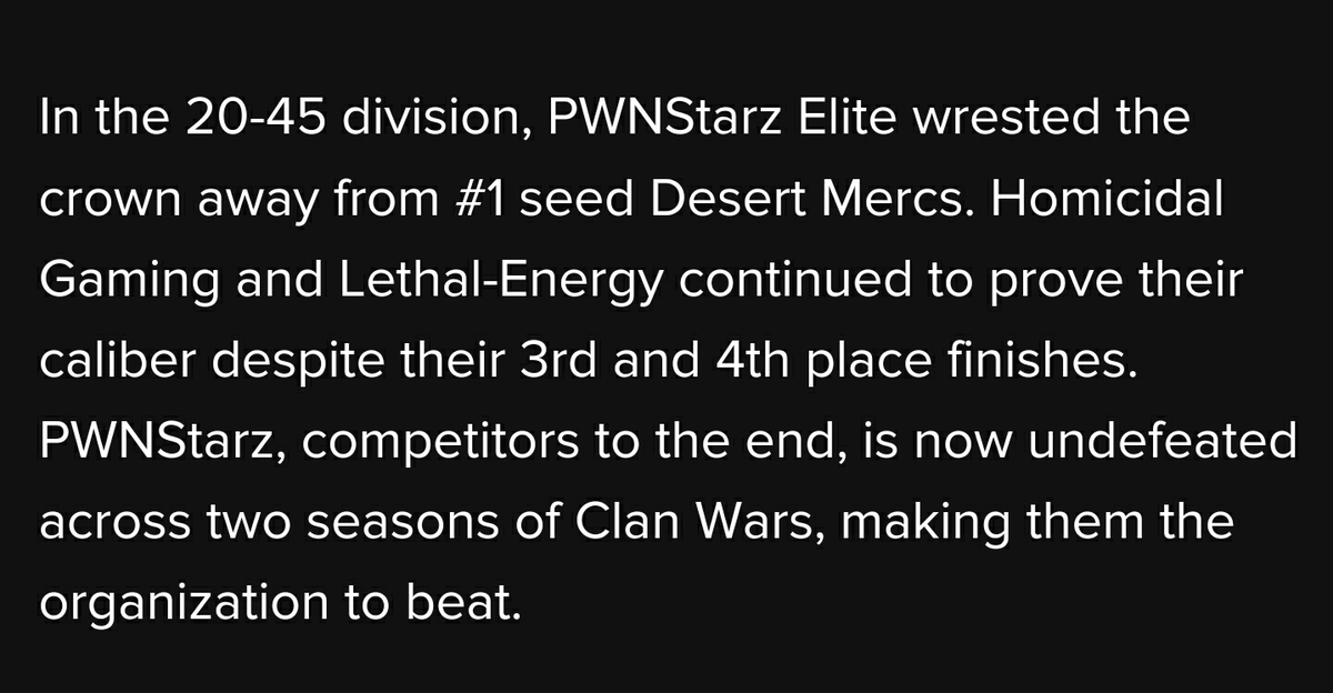 We are a force to be reckoned with.