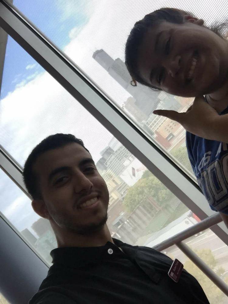 mgarc62's tweet photo. #sweatyselfie  #uickines  There is nothing better than working out with an awesome view  🙆👥 http://t.co/yOuhlrOJBB