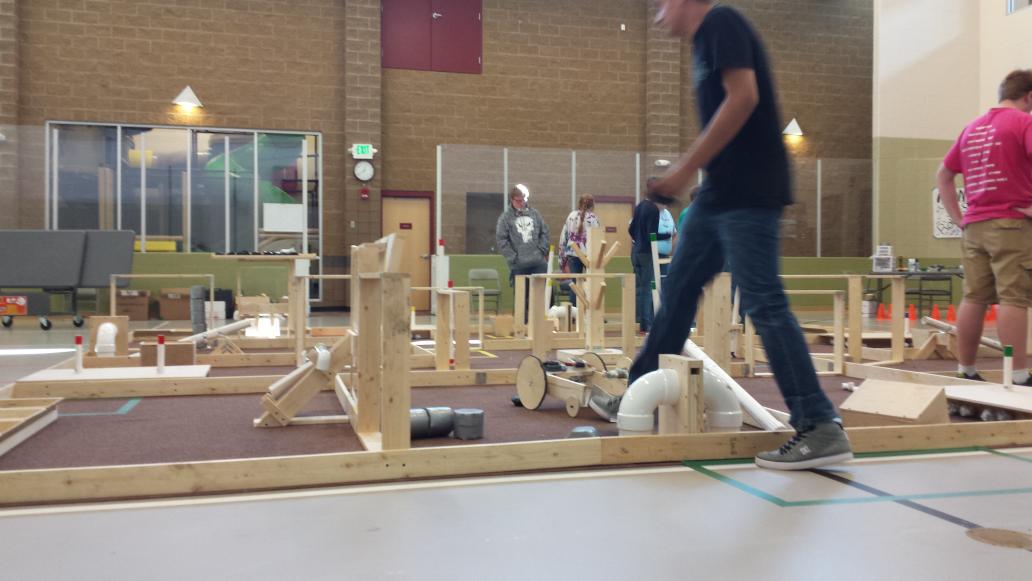 dhsbestrobotics's tweet photo. Great job at Mall day! Got to test our robot and visit with our competitiors!! Good luck at the competition!! http://t.co/zYtSAFgCP0